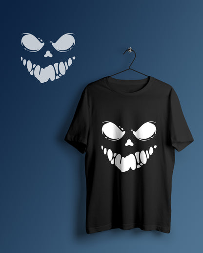 Smiley Face Graphic Printed  Unisex Oversized T-shirt D103