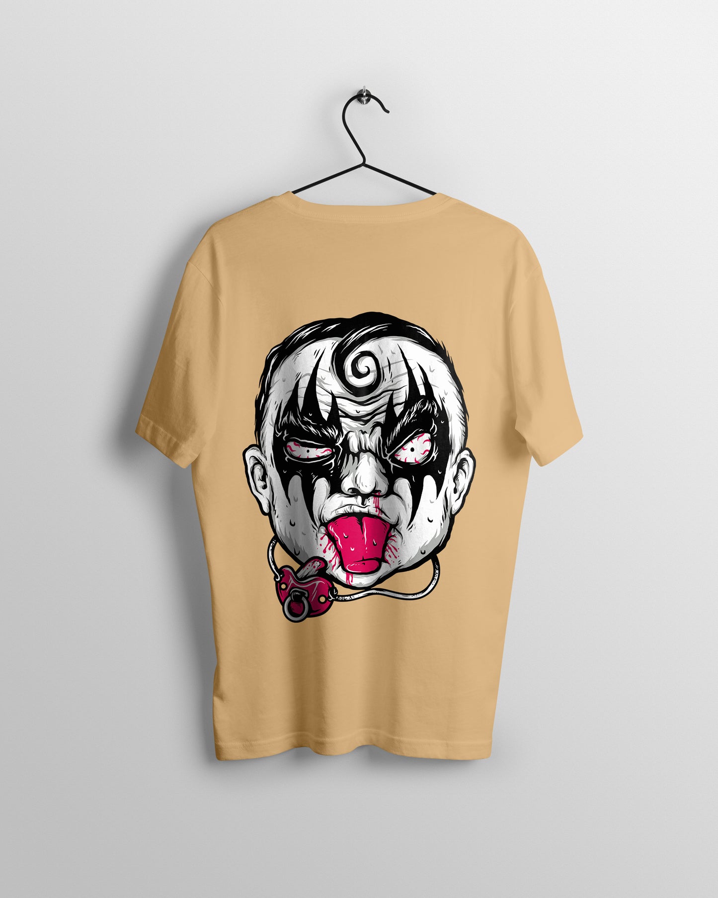 Face Graphic Printed  Unisex Oversized T-shirt D062