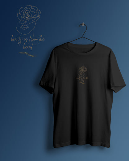 Rose Lady Graphic Printed  Unisex Oversized T-shirt D096