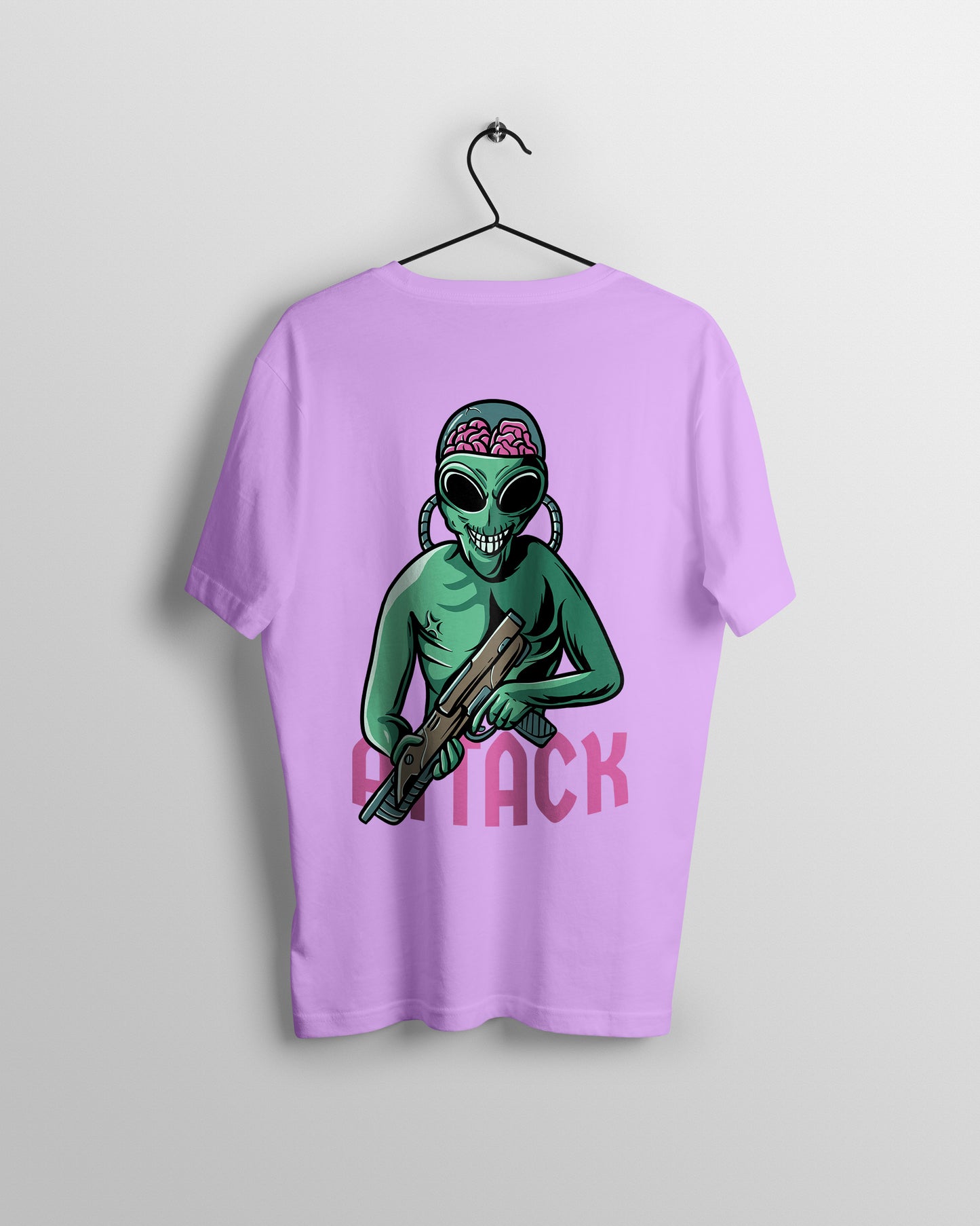 Attack Graphic Printed  Unisex Oversized T-shirt D072