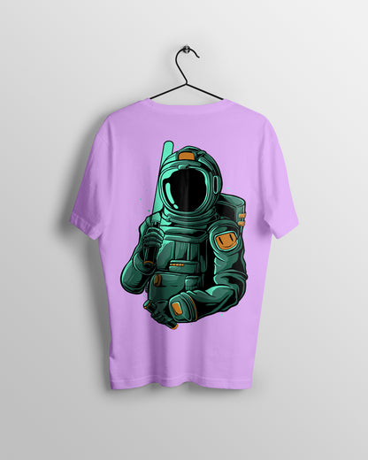 Astronaut Graphic Printed  Unisex Oversized T-shirt D059