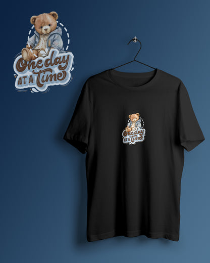 Teddy Graphic Printed  Unisex Oversized T-shirt D093