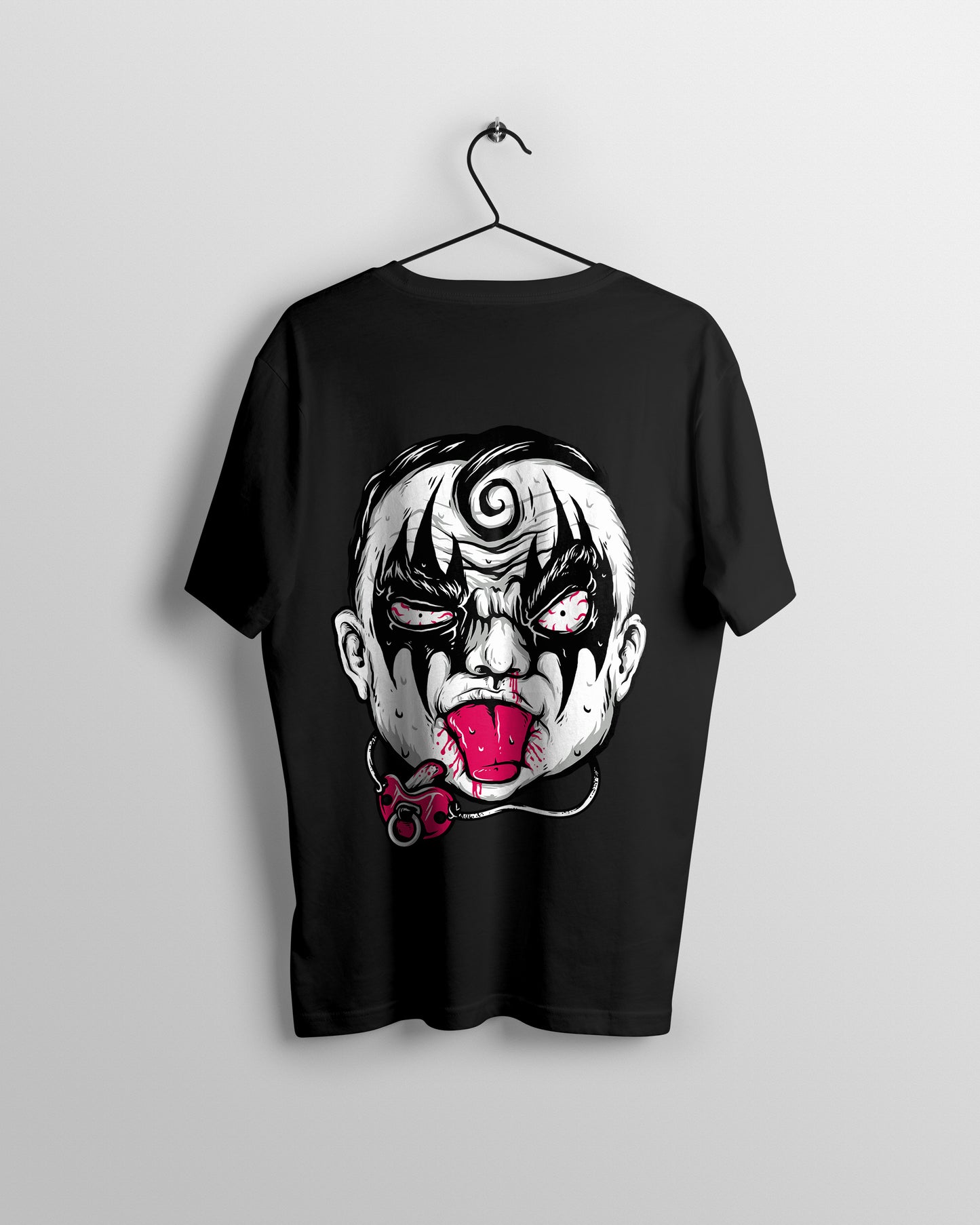Face Graphic Printed  Unisex Oversized T-shirt D062