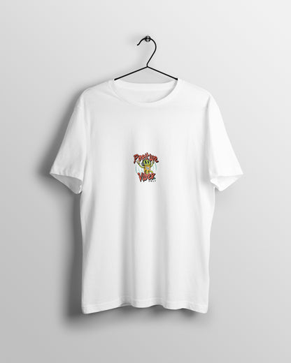 Positive Vibes Graphic Printed  Unisex Oversized T-shirt D078