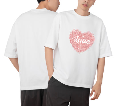Love Graphic Printed  Unisex Oversized T-shirt D120