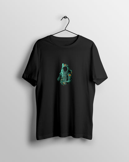 Astronaut Graphic Printed  Unisex Oversized T-shirt D059