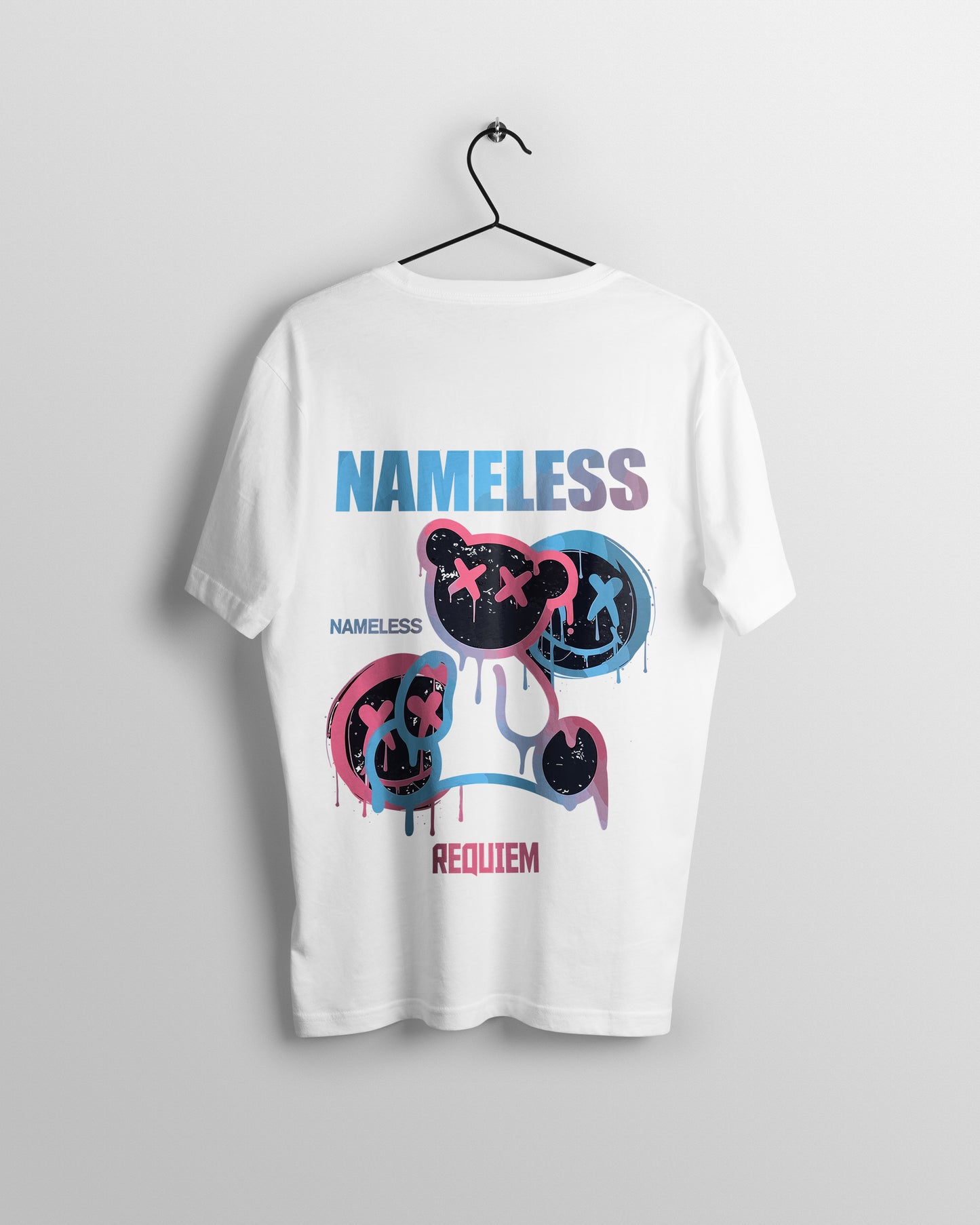 Nameless Graphic Printed  Unisex Oversized T-shirt D024