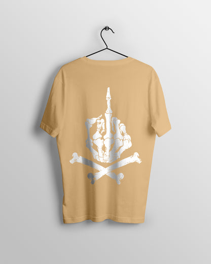 Skull Hand Graphic Printed  Unisex Oversized T-shirt D047