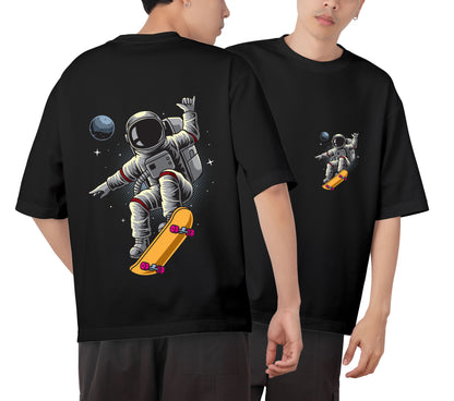 Astronaut  Graphic Printed  Unisex Oversized T-shirt D042