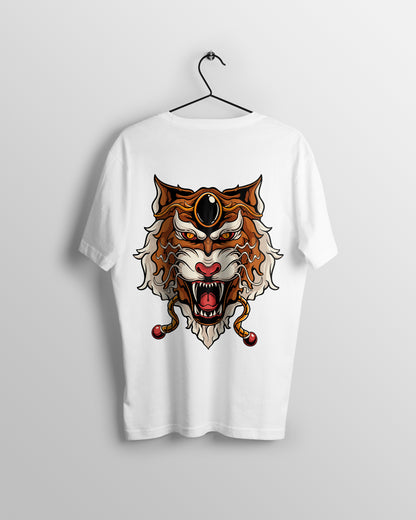 Lion Graphic Printed  Unisex Oversized T-shirt D075