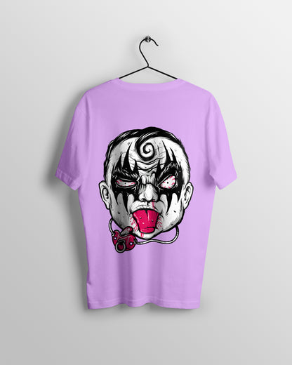 Face Graphic Printed  Unisex Oversized T-shirt D062