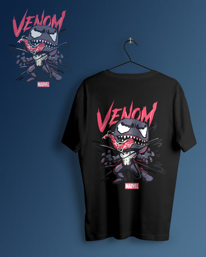 Venom Graphic Printed  Unisex Oversized T-shirt D121