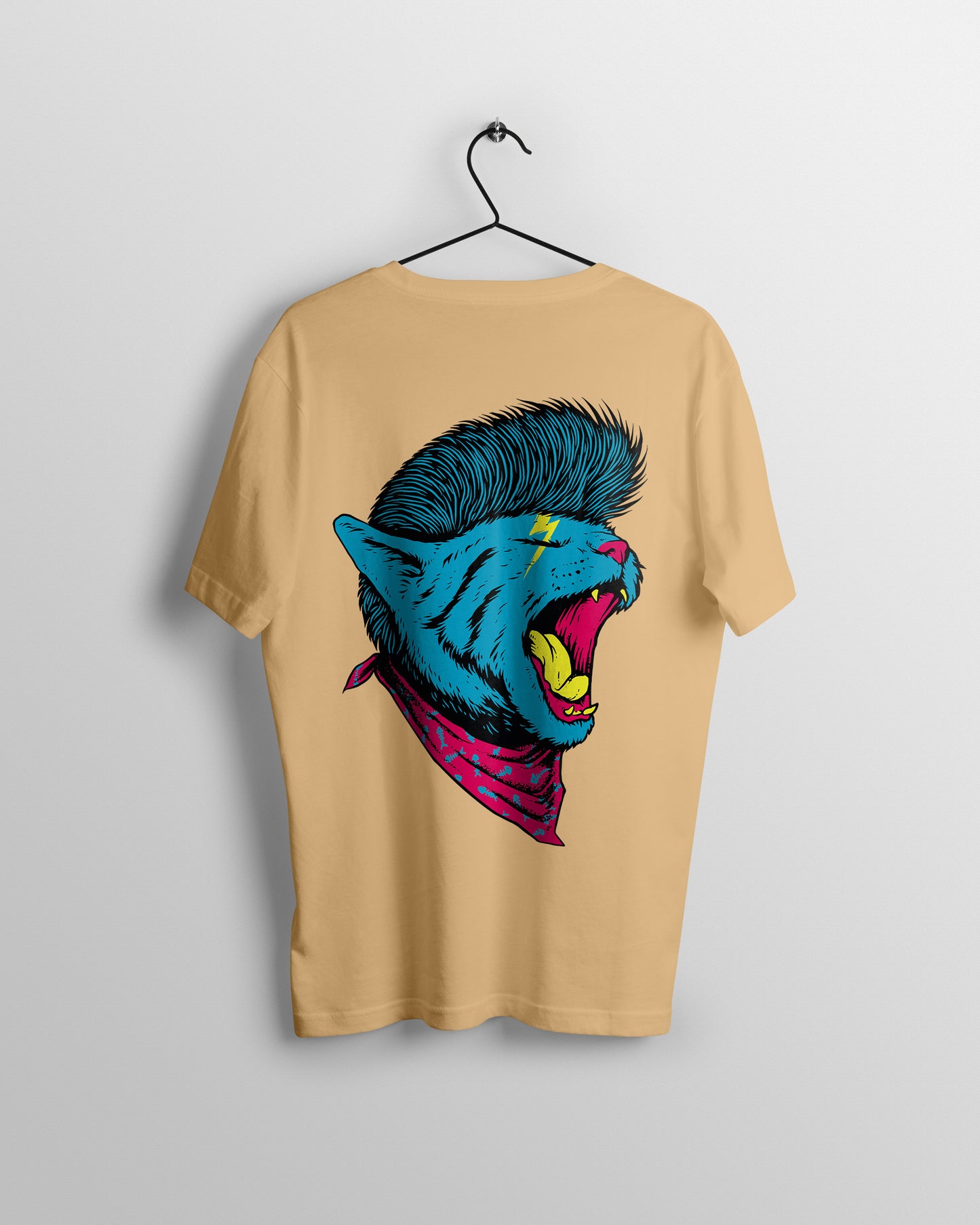 Lion Graphic Printed  Unisex Oversized T-shirt D061