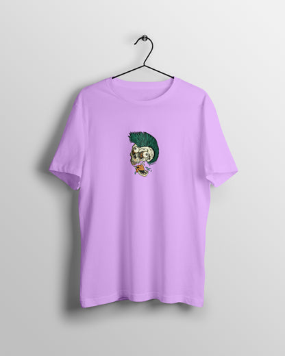 Skull Graphic Printed  Unisex Oversized T-shirt D068