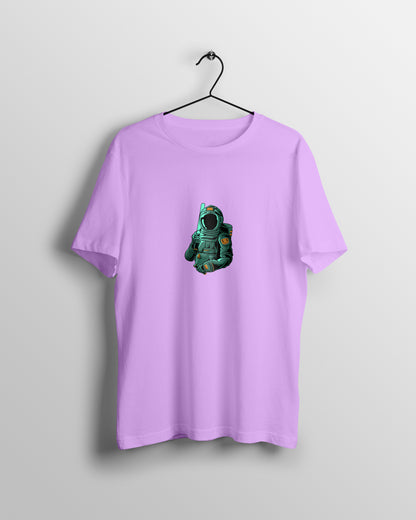 Astronaut Graphic Printed  Unisex Oversized T-shirt D059