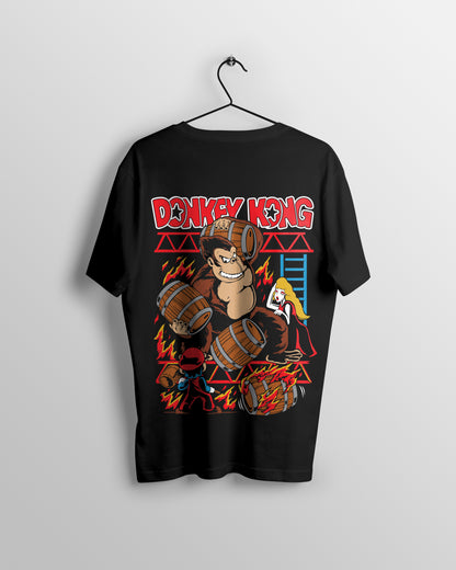 Donkey Kong Graphic Printed  Unisex Oversized T-shirt D003