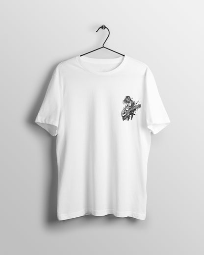 Guitar Graphic Printed  Unisex Oversized T-shirt D050
