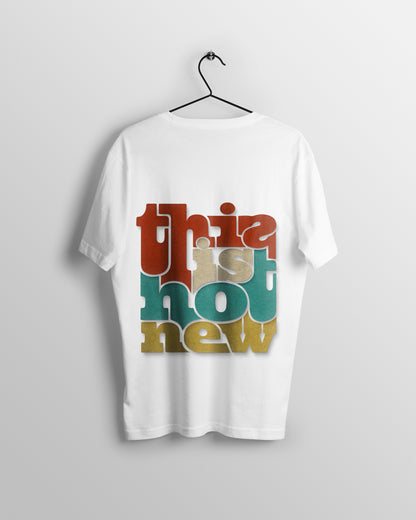 Quote Graphic Printed  Unisex Oversized T-shirt D040