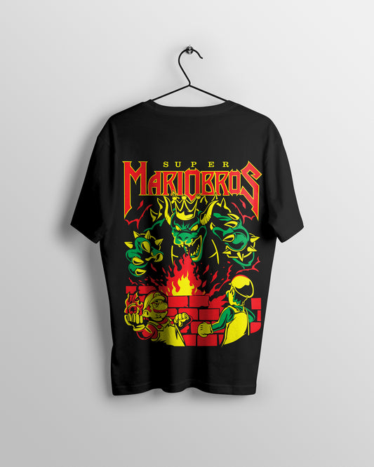 Super Mario Bros Graphic Printed  Unisex Oversized T-shirt D007