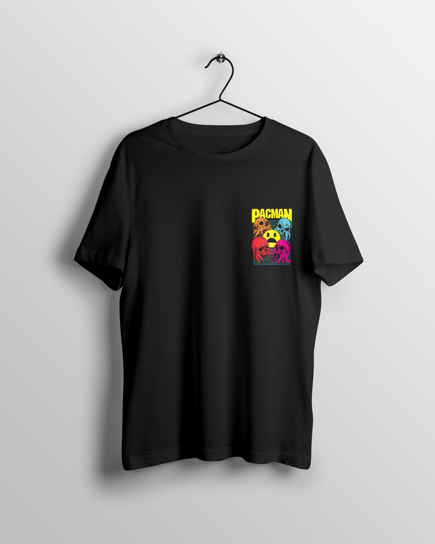 Pacman Graphic Printed  Unisex Oversized T-shirt D009