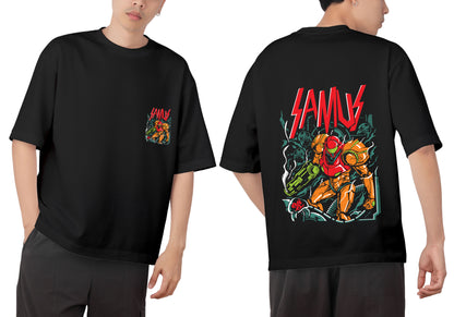 Samus Graphic Printed  Unisex Oversized T-shirt D011