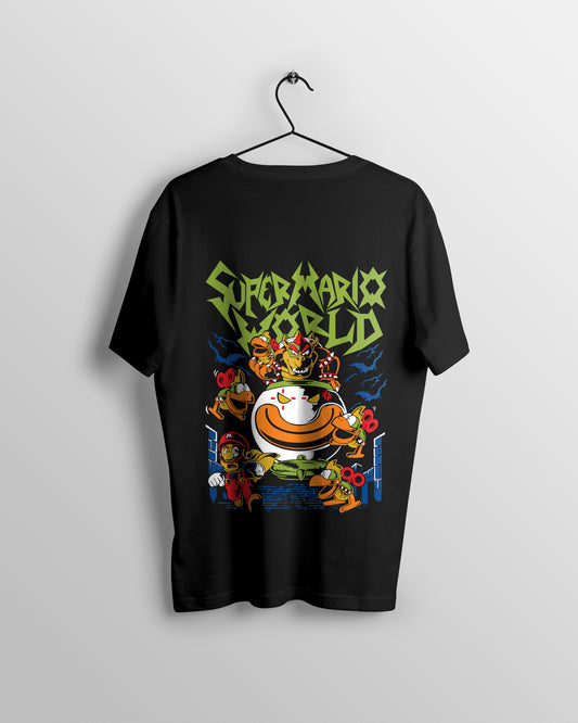 Super Mario World Graphic Printed  Unisex Oversized T-shirt D016