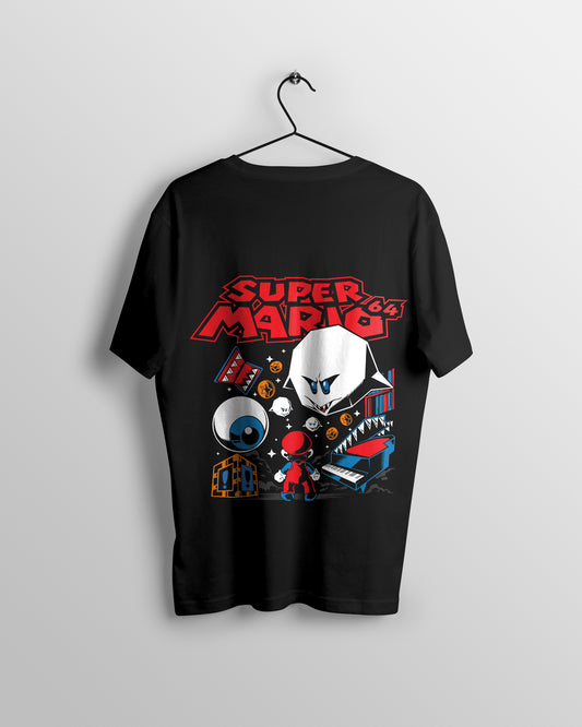 Super Mario Graphic Printed  Unisex Oversized T-shirt D018