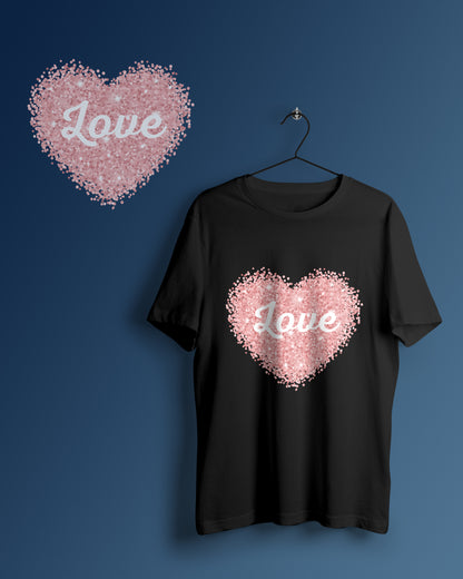 Love Graphic Printed  Unisex Oversized T-shirt D120