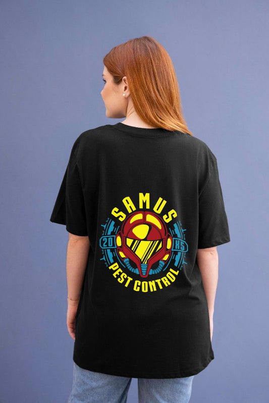 Samus Graphic Printed  Unisex Oversized T-shirt D022