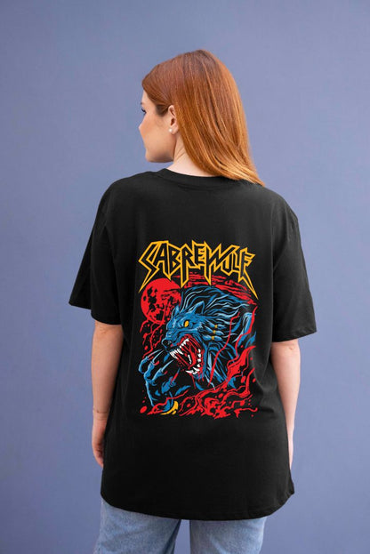 Sabrewulf Graphic Printed  Unisex Oversized T-shirt D010