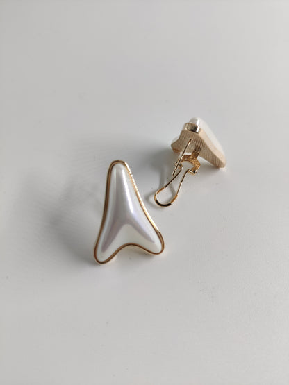 Trendy Triangle Golden Outline Stud Earring 15125