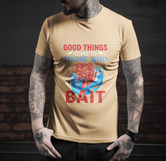 Quote Printed Round Neck Regular Fit Half Sleeve T-Shirt D023