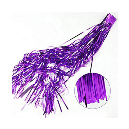 Metallic Purple Foil Curtains For Birthday Decoration (Purple Color)